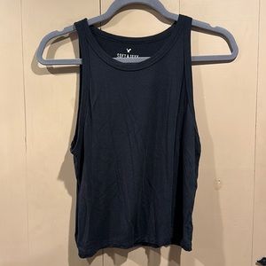 Black cropped tank from American Eagle